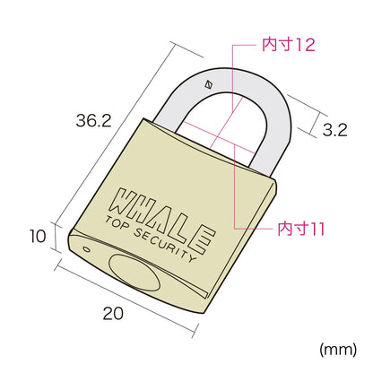 e-Security (Small Padlock No. 4) SLE-2L-4N