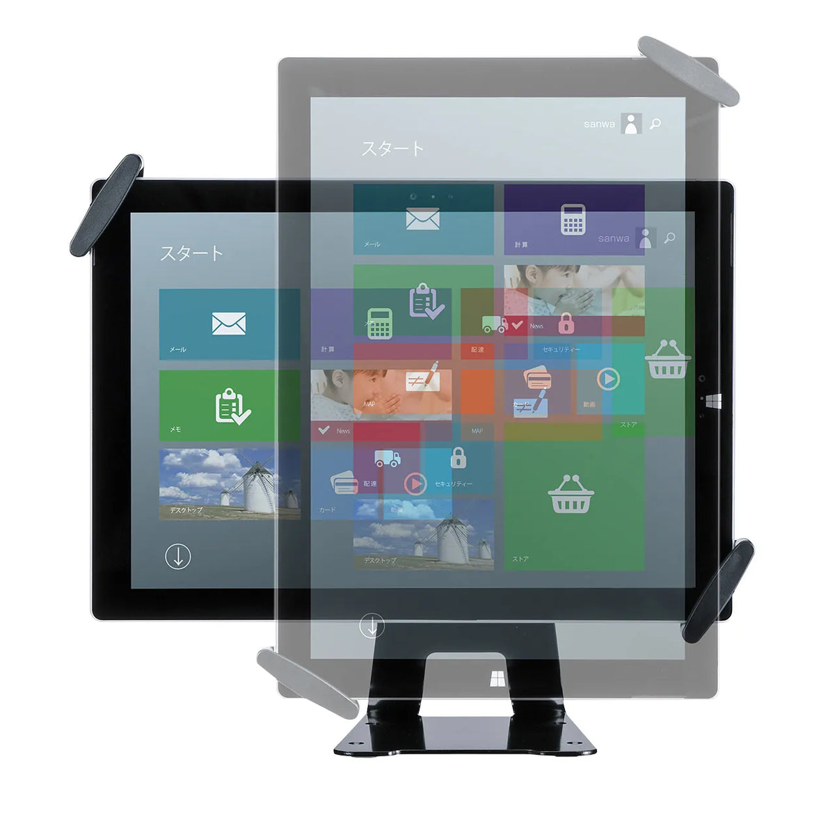 タブレット汎用セキュリティ10～13インチ対応（eセキュリティ・ブラック） SLE-31STB13BK