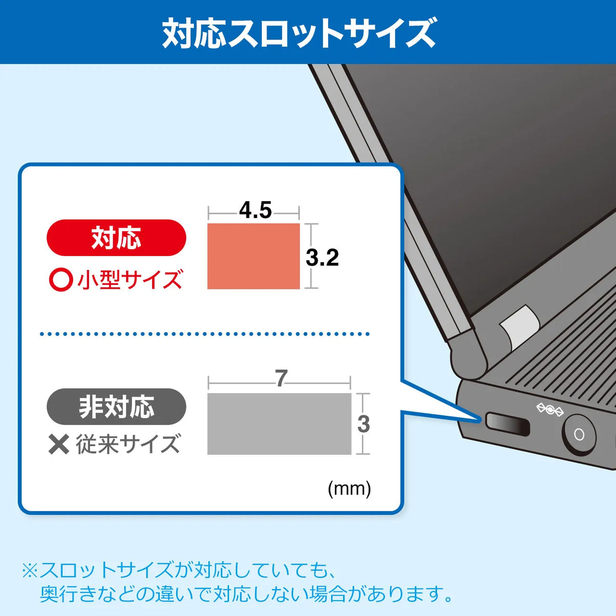 NobleWedgeスロット対応セキュリティワイヤー（eセキュリティ・鍵No.1） SLE-35S-1