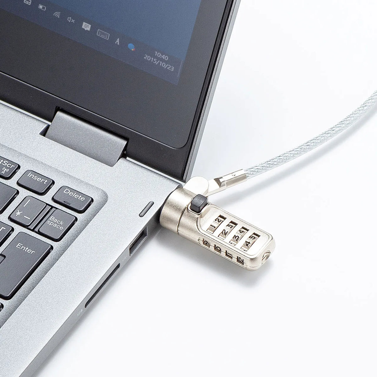 小型セキュリティスロット対応ダイヤル式セキュリティ SLE-36S