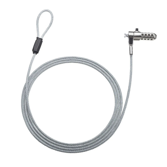Nano slot compatible security wire and dial lock SLE-40S