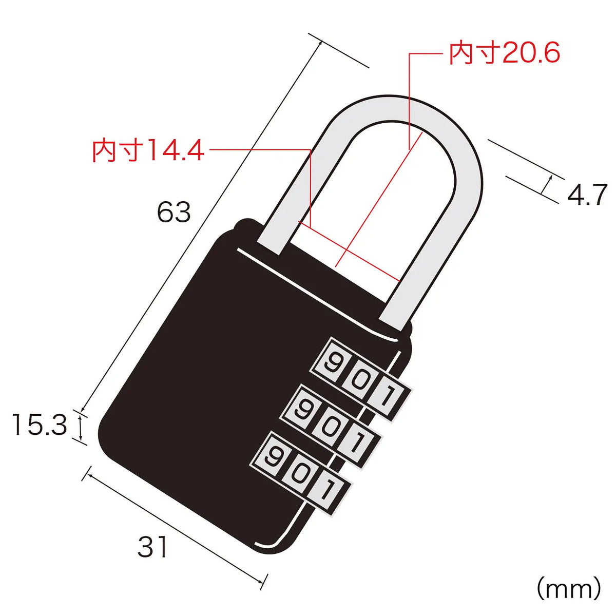 e-Security (Large Dial Lock) SLE-4LN
