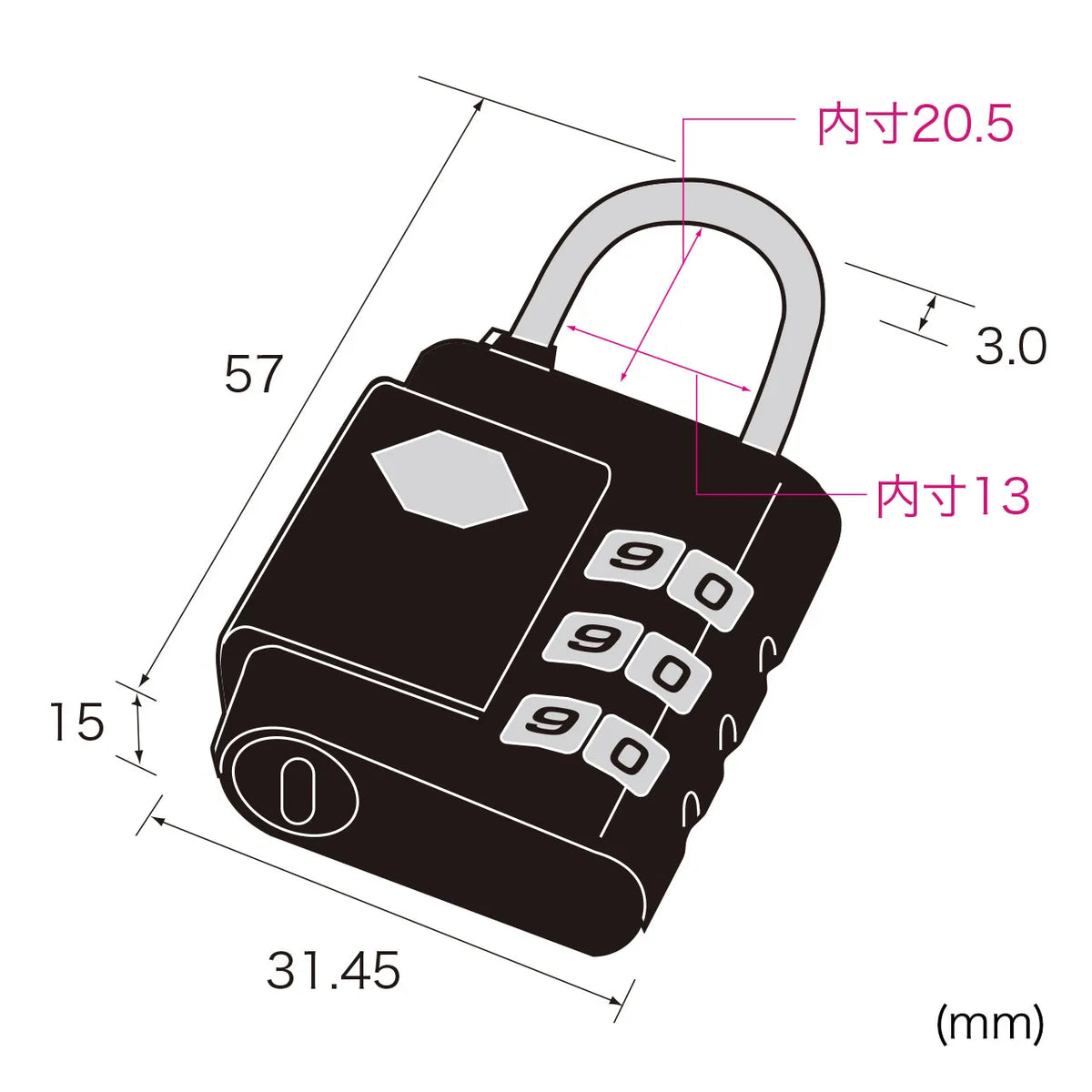 e-Security (Master Key Compatible Dial Lock) SLE-9L