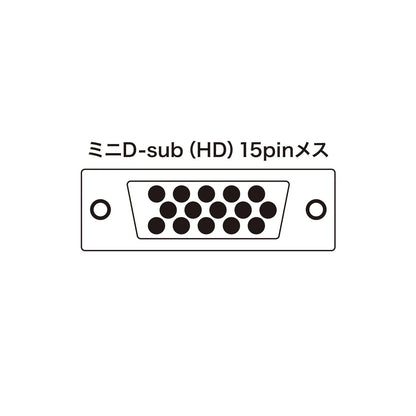 ディスプレイ切替器（ミニD-sub（HD)15pin用）・2回路 SW-EV2N2