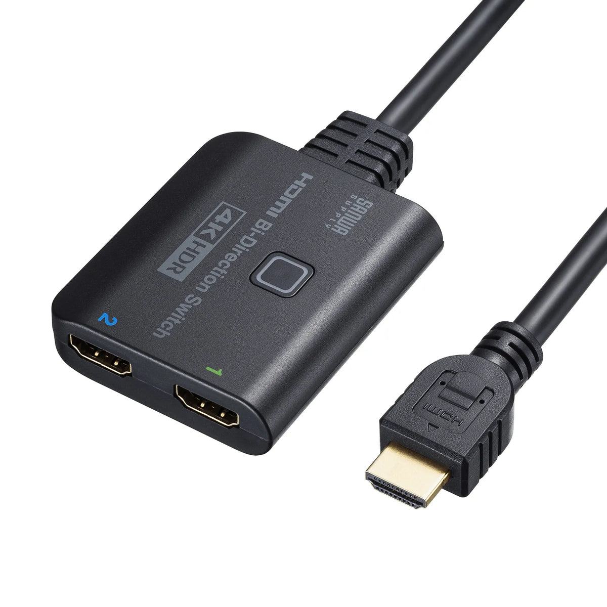 4K/HDR/HDCP2.2 compatible HDMI switch (2 inputs/1 output or 1 input/2 outputs) SW-HDR21BD
