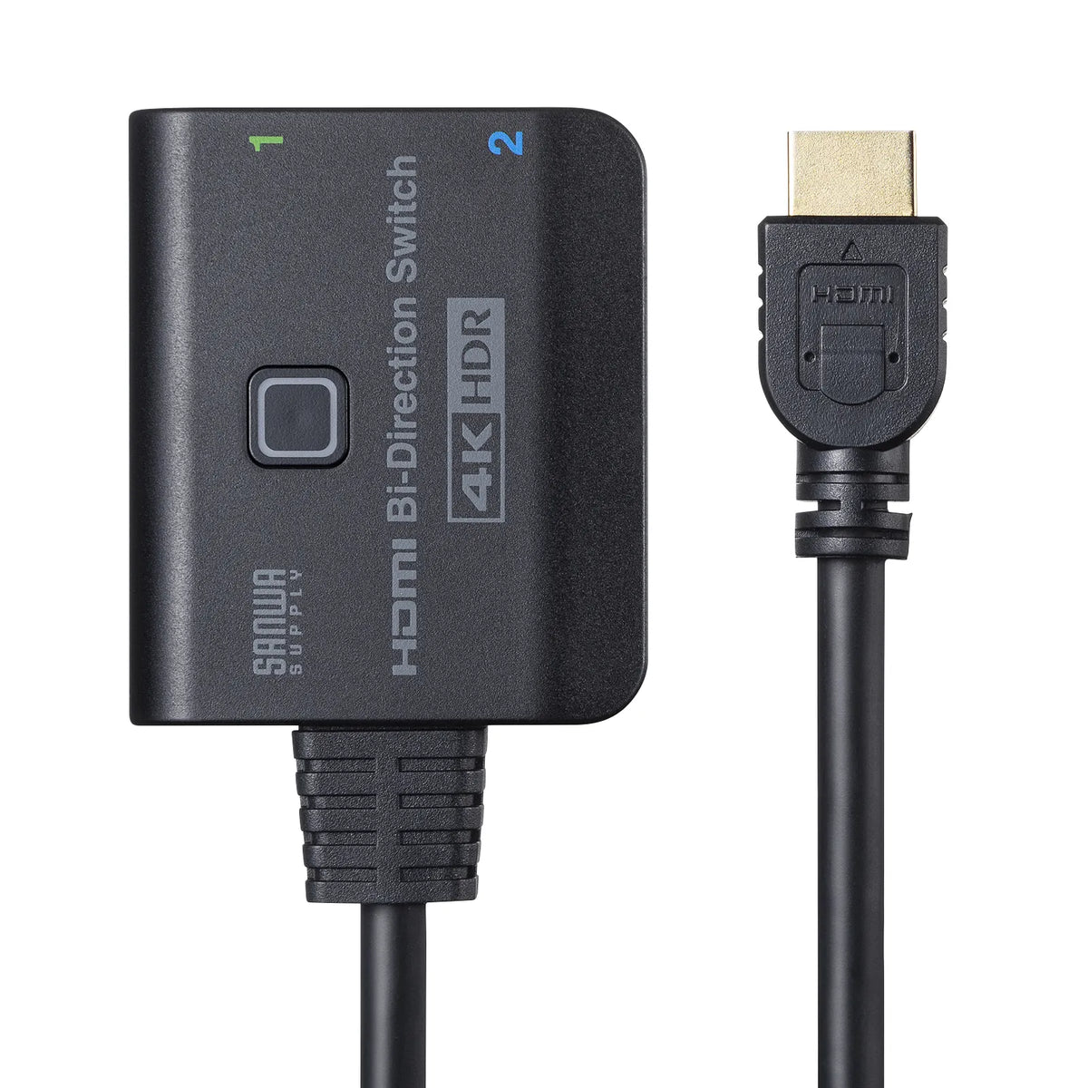 4K/HDR/HDCP2.2 compatible HDMI switch (2 inputs/1 output or 1 input/2 outputs) SW-HDR21BD