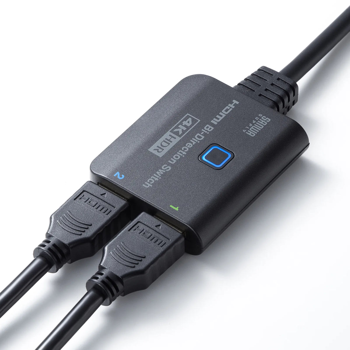 4K/HDR/HDCP2.2 compatible HDMI switch (2 inputs/1 output or 1 input/2 outputs) SW-HDR21BD