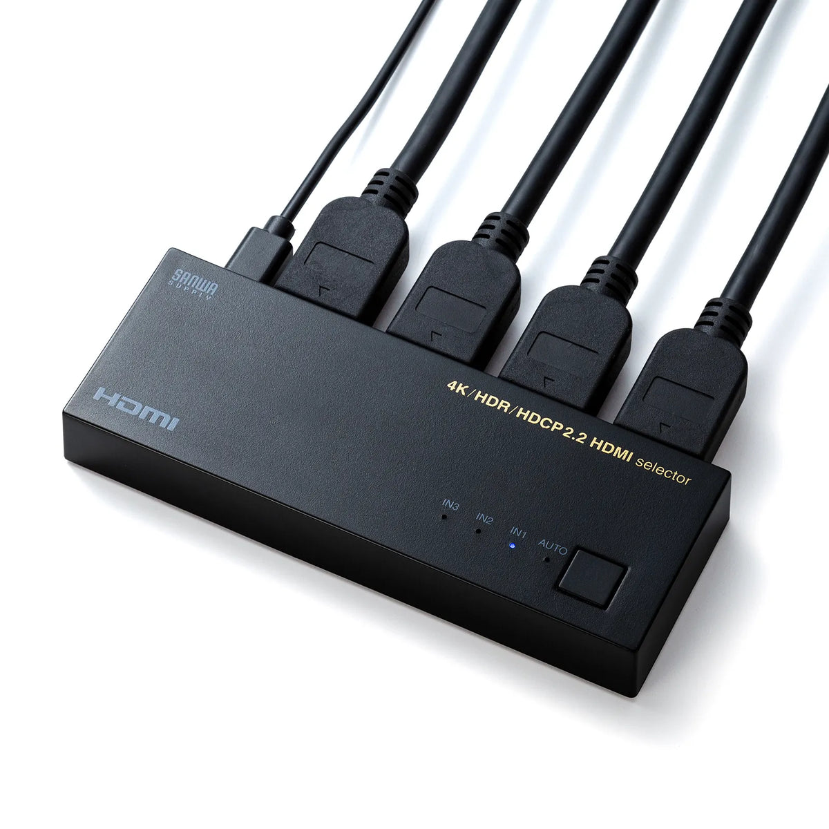4K・HDR・HDCP2.2対応HDMI切替器（3入力・1出力） SW-HDR31LN
