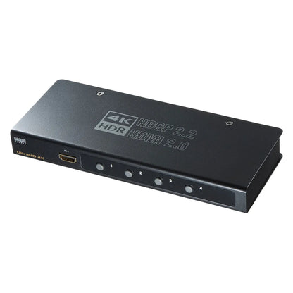 4K・HDR・HDCP2.2対応HDMI切替器（4入力・1出力） SW-HDR41H