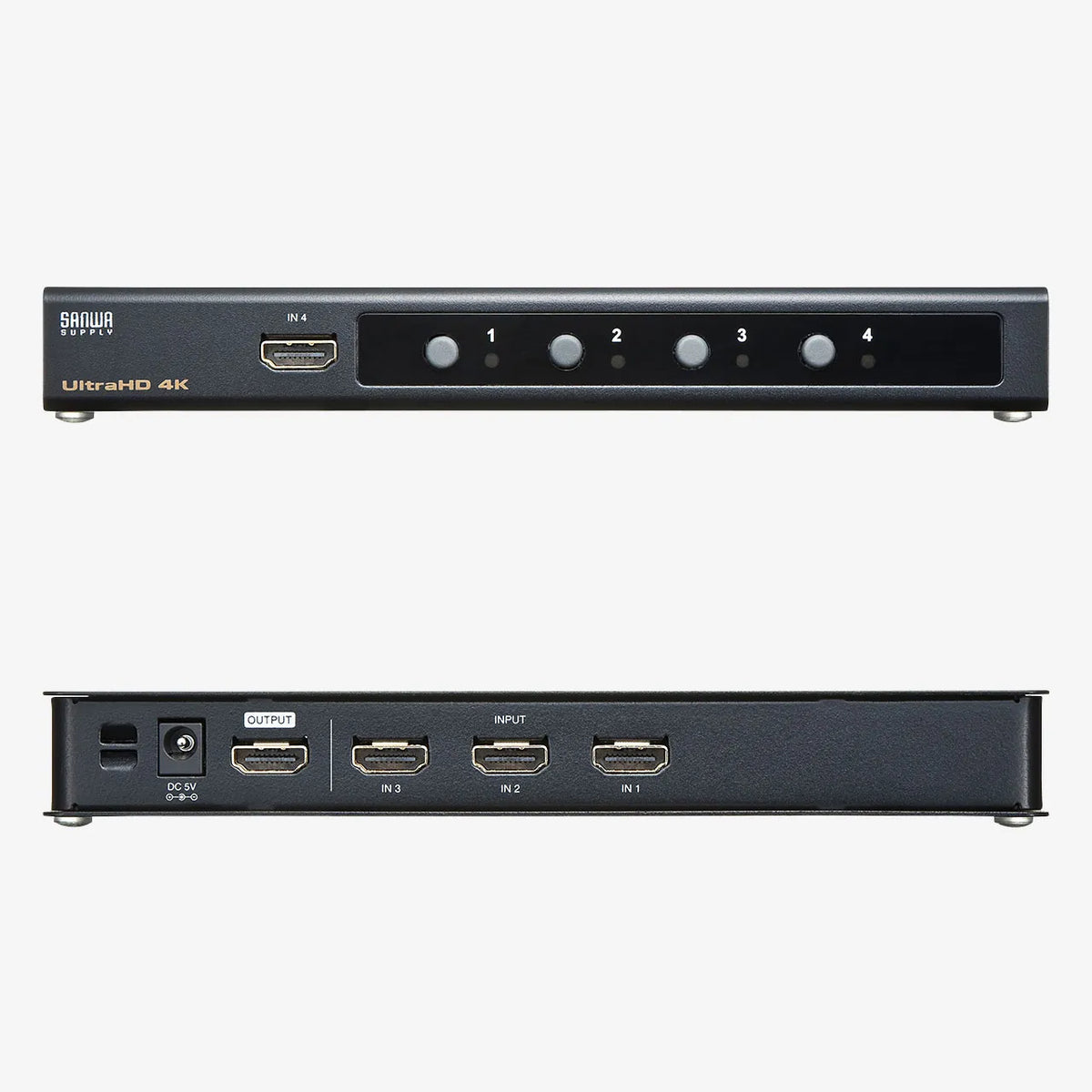 4K・HDR・HDCP2.2対応HDMI切替器（4入力・1出力） SW-HDR41H