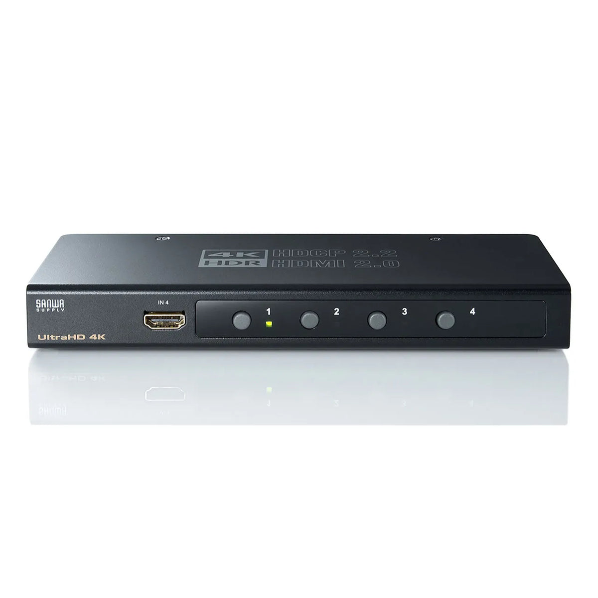 4K・HDR・HDCP2.2対応HDMI切替器（4入力・1出力） SW-HDR41H