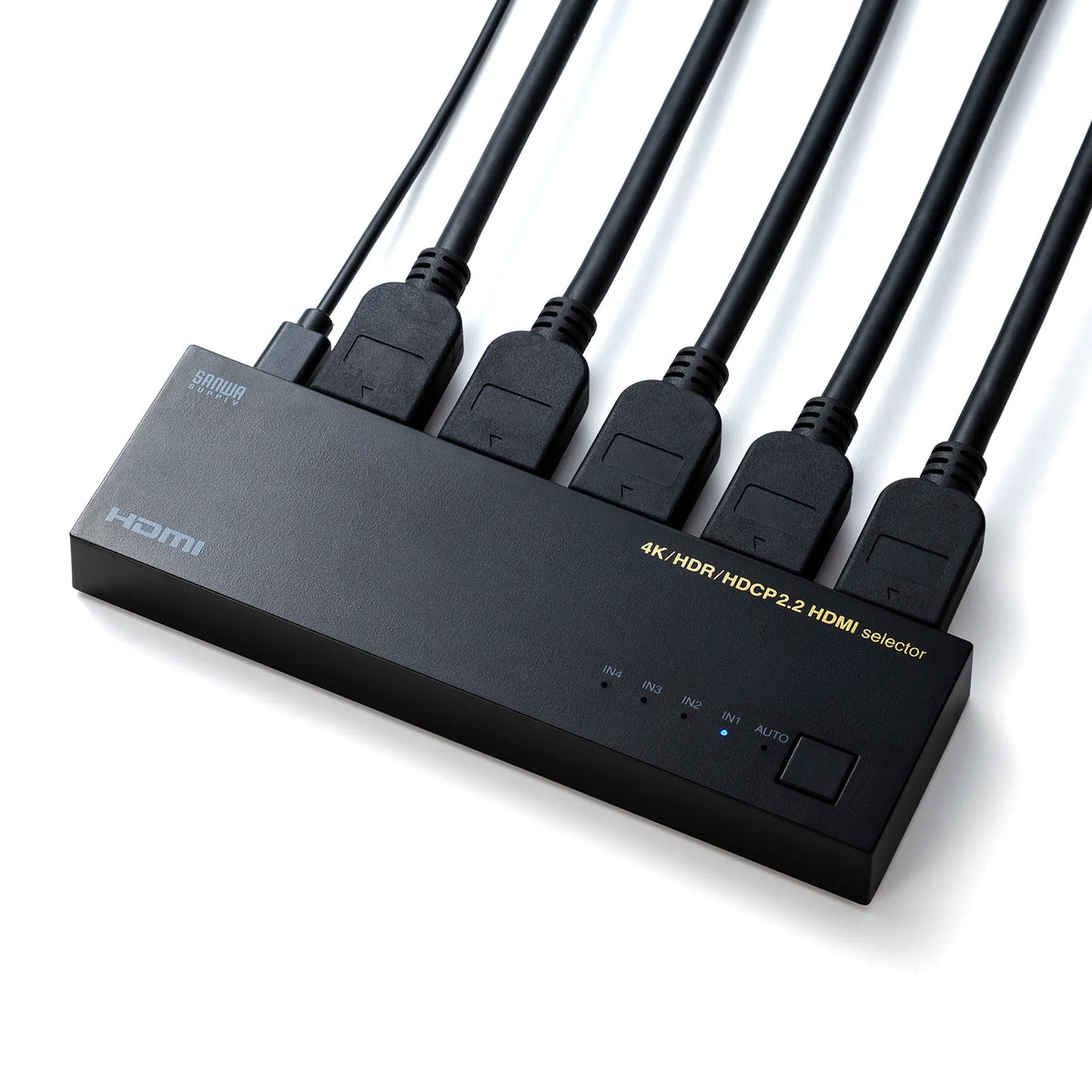 4K, HDR, HDCP2.2 compatible HDMI switch (4 inputs, 1 output) SW-HDR41LN
