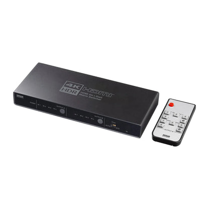 4K・HDR・光デジタル出力付きHDMIマトリックス切替器（4入力・2出力） SW-HDR42H