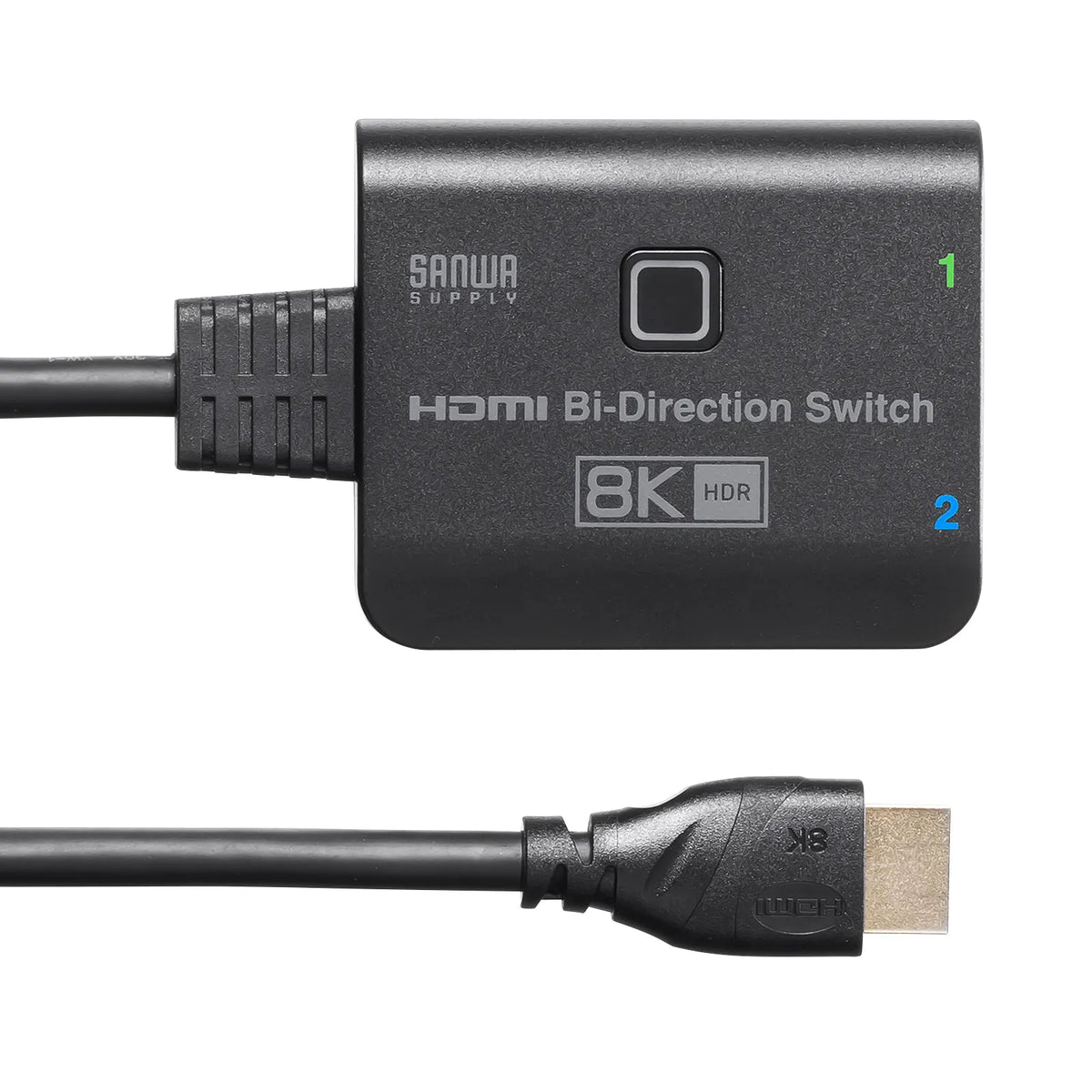 8K compatible HDMI switch (2 inputs/1 output or 1 input/2 outputs) SW-HDR8K21BD