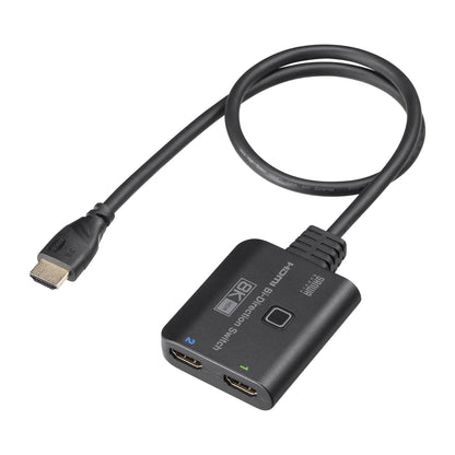 8K compatible HDMI switch (2 inputs/1 output or 1 input/2 outputs) SW-HDR8K21BD