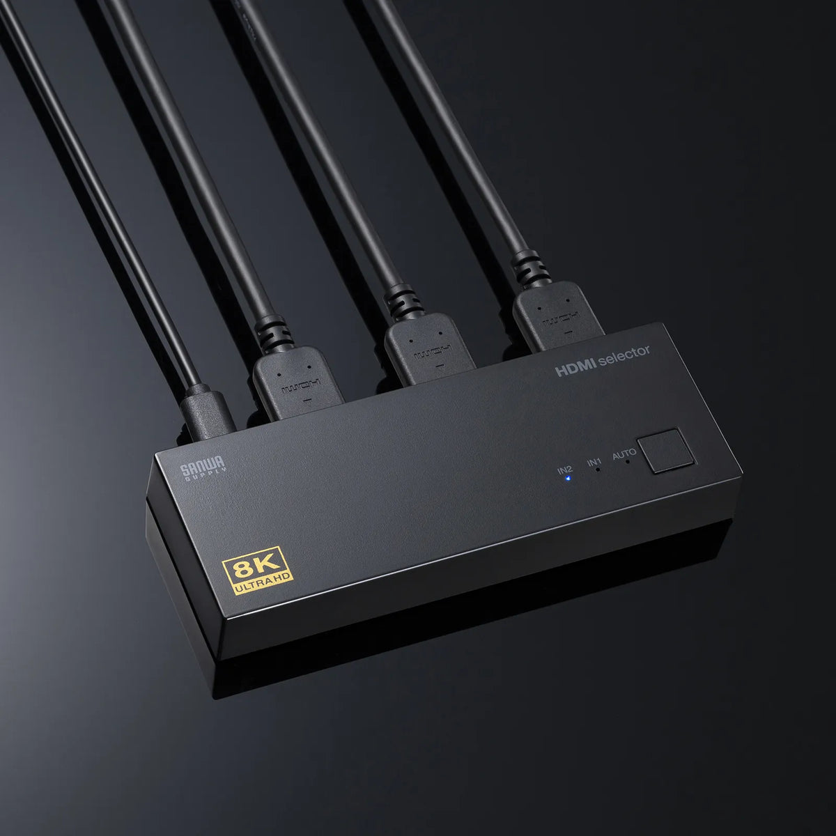 8K, HDR, HDCP2.3 compatible HDMI switch (2 inputs, 1 output) SW-HDR8K21L