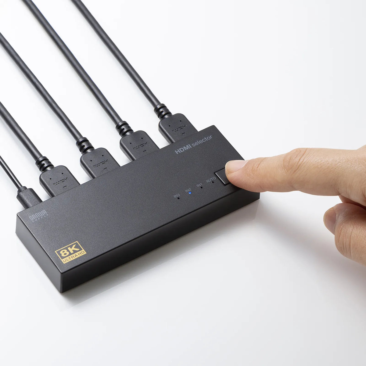 8K・HDR・HDCP2.3対応HDMI切替器(3入力・1出力) SW-HDR8K31L