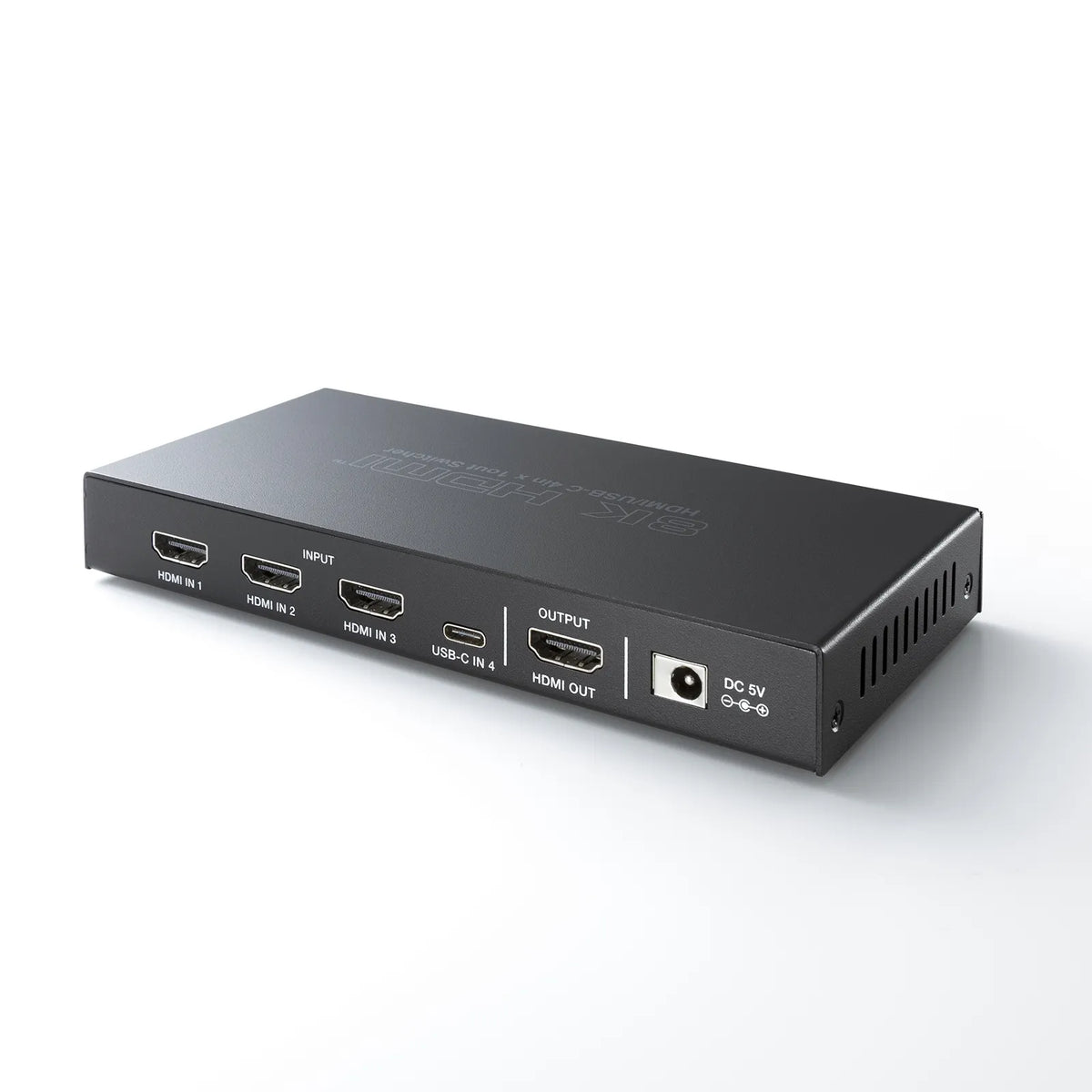 8K compatible HDMI switch (4 inputs, 1 output, Type-C input compatible, with remote control) SW-HDR8K41RC