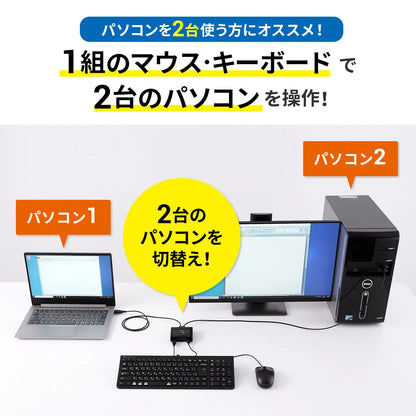 SW-KM2UUキーボード・マウス切替器 SW-KM2UU