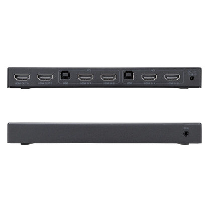 デュアルディスプレイ・4K対応HDMIパソコン切替器(エミュレーション非搭載・2:1) SW-KVM22HUUS