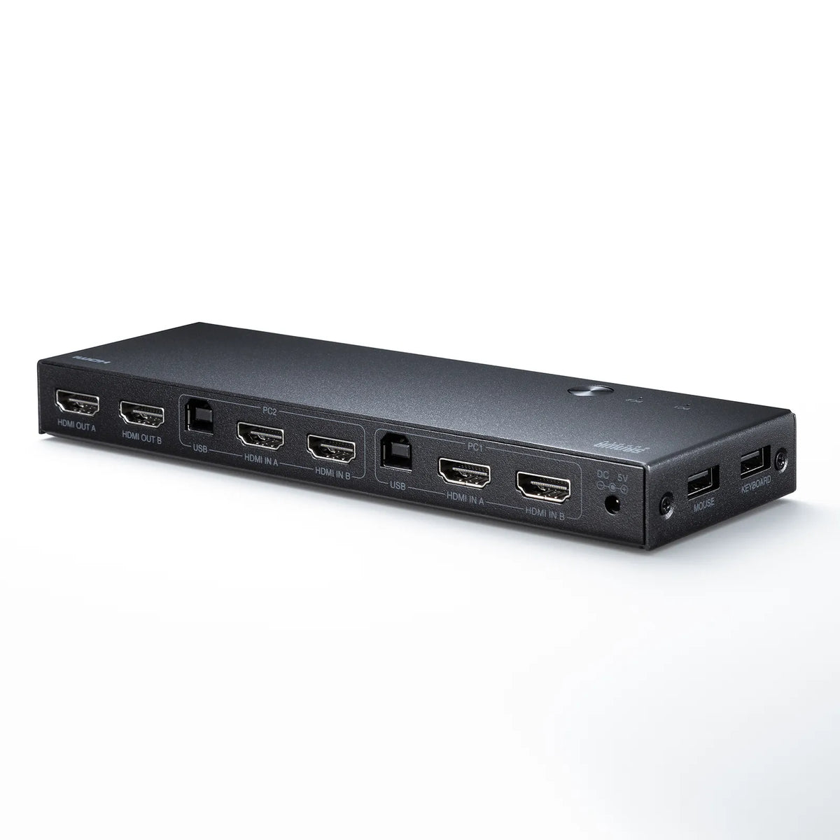 デュアルディスプレイ・4K対応HDMIパソコン切替器(エミュレーション非搭載・2:1) SW-KVM22HUUS