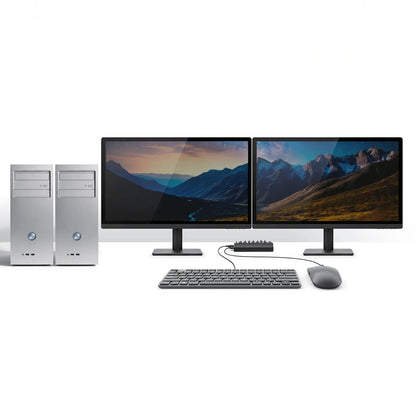 デュアルディスプレイ・4K対応HDMIパソコン切替器(エミュレーション非搭載・2:1) SW-KVM22HUUS