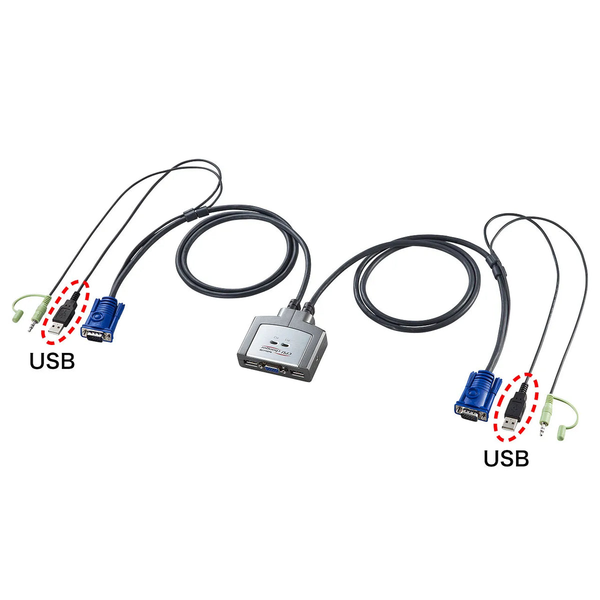 Automatic PC switch (2:1) SW-KVM2AUUN