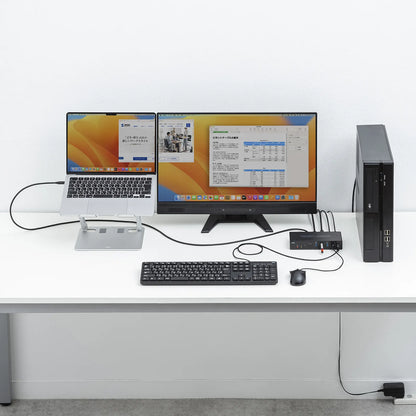 Type-C接続・HDMI接続対応パソコン切替器(エミュレーション非搭載) SW-KVM2DK