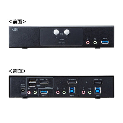 DisplayPort compatible KVM switch (2:1) SW-KVM2HDPU