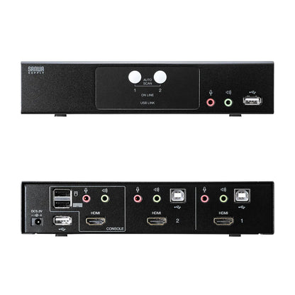 HDMI対応パソコン自動切替器(2:1) SW-KVM2HHC