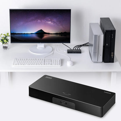 4K compatible HDMI PC switch (no emulation, 2:1) SW-KVM2HUUS
