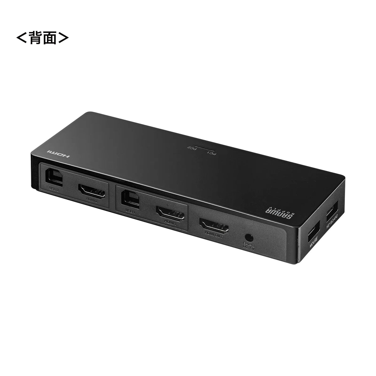 4K compatible HDMI PC switch (no emulation, 2:1) SW-KVM2HUUS
