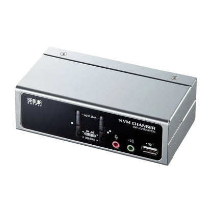 USB・PS/2コンソール両対応パソコン自動切替器（2：1） SW-KVM2HVCN