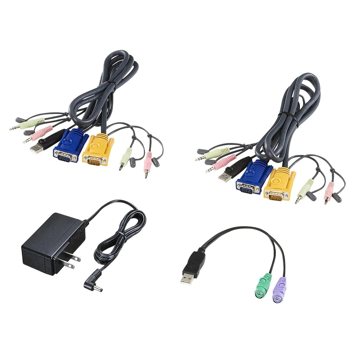 USB・PS/2コンソール両対応パソコン自動切替器（2：1） SW-KVM2HVCN