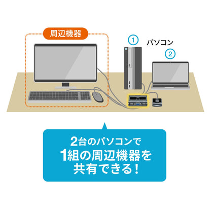 PC switch (no emulation, with remote switch) SW-KVM2UUSN2