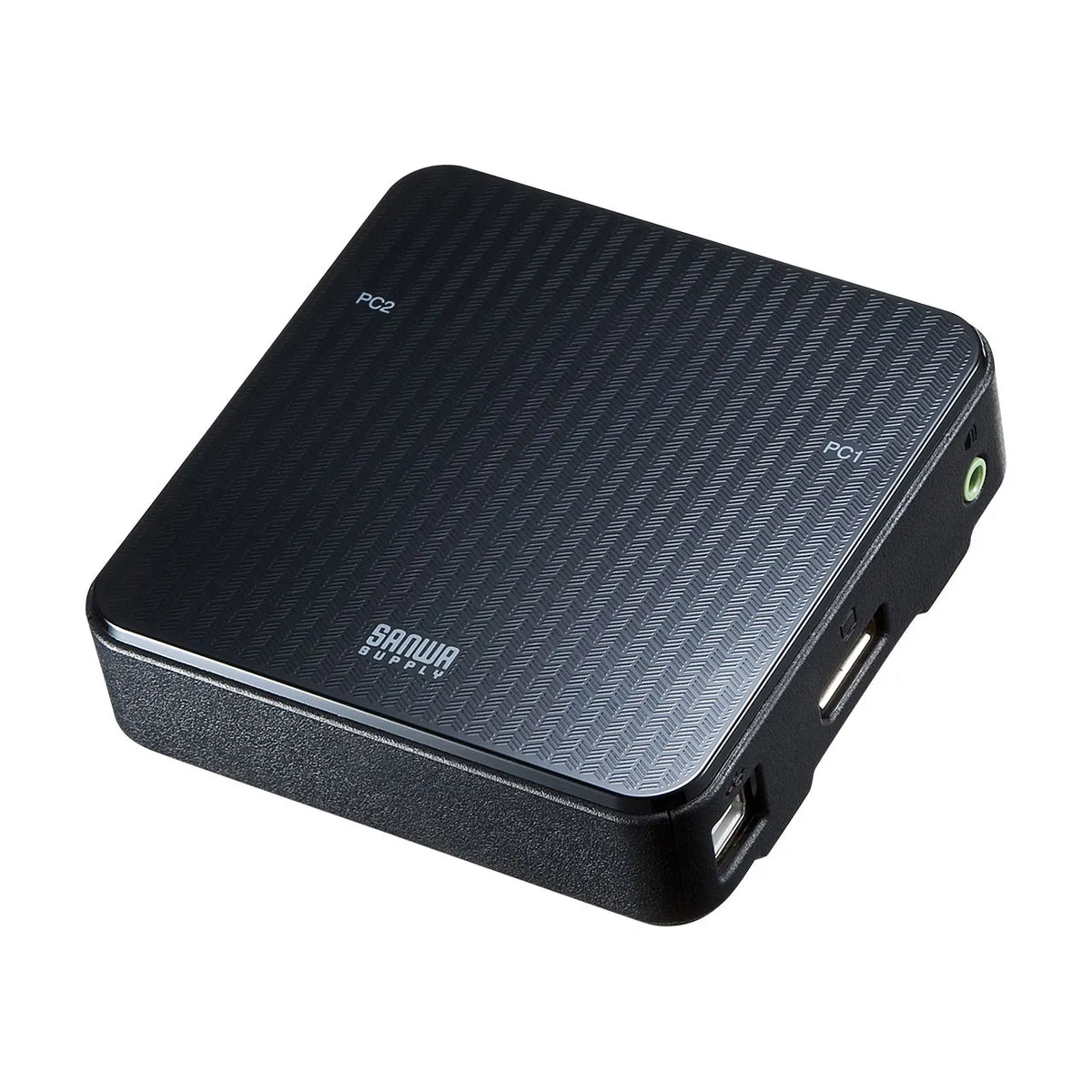 DisplayPort compatible KVM switch with remote control (2:1) SW-KVM2WDPU