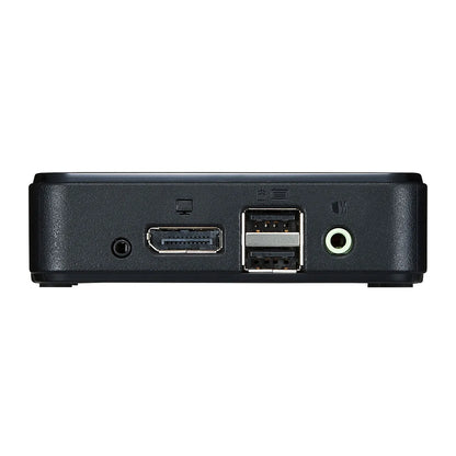 DisplayPort compatible KVM switch with remote control (2:1) SW-KVM2WDPU
