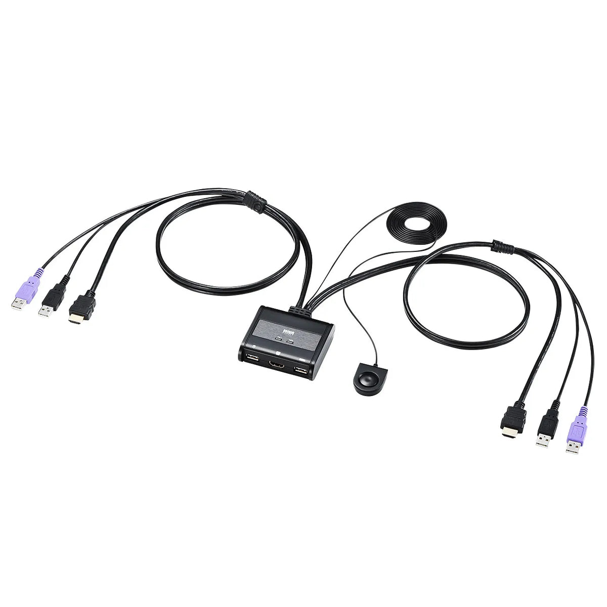 HDMI対応手元スイッチ付きパソコン自動切替器(2:1) SW-KVM2WHU