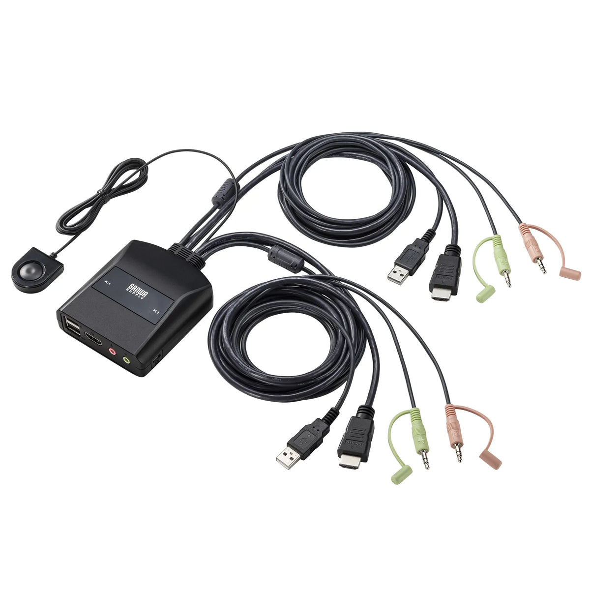 4K compatible HDMI PC switch (no emulation, with remote control) SW-KVM2WHUUS