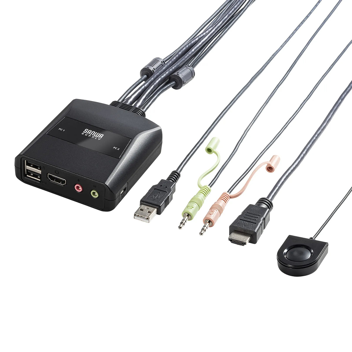4K compatible HDMI PC switch (no emulation, with remote control) SW-KVM2WHUUS