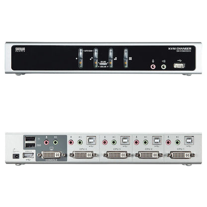 Dual-link DVI compatible automatic PC switch (4:1) SW-KVM4HDCN