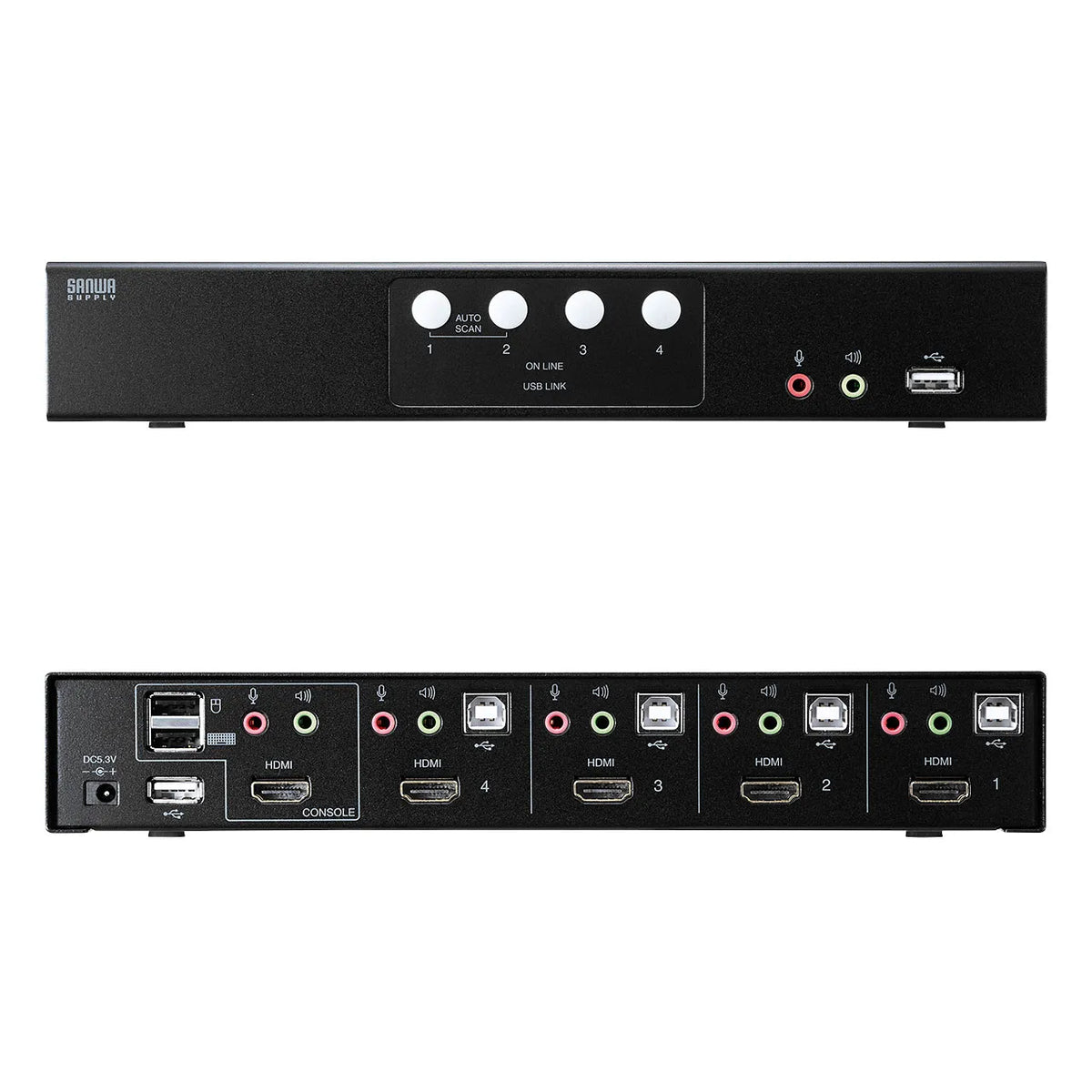HDMI-compatible automatic PC switch (4:1) SW-KVM4HHC