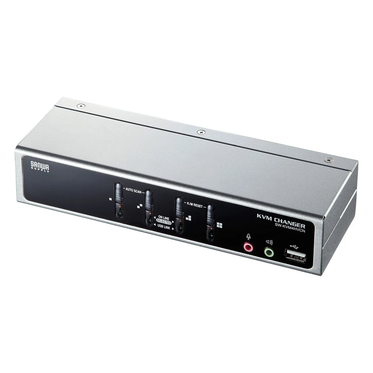 Automatic PC switch (4:1) compatible with both USB and PS/2 consoles SW-KVM4HVCN