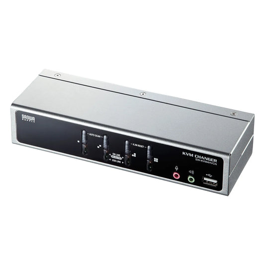 Automatic PC switch (4:1) compatible with both USB and PS/2 consoles SW-KVM4HVCN