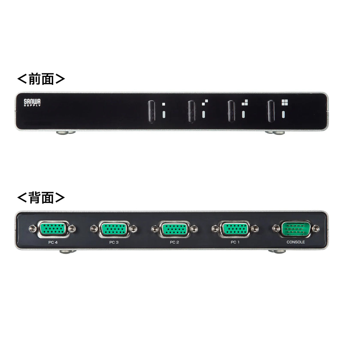 パソコン自動切替器(4:1) SW-KVM4LUN2