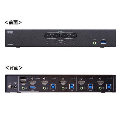 4K compatible HDMI PC automatic switch (4:1) SW-KVM4U3HD