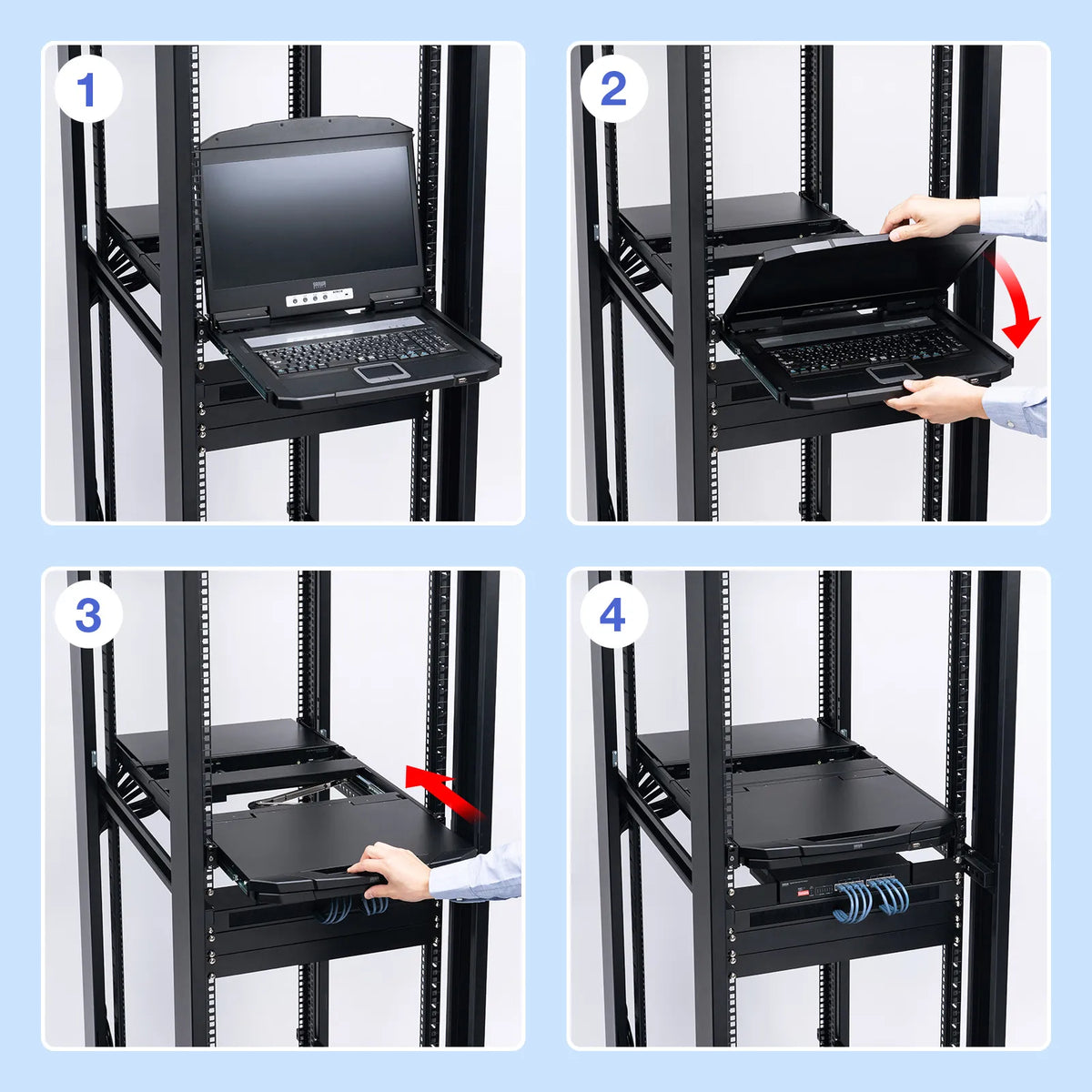 USB/HDMI compatible slide LCD console drawer SW-KVMHDDR