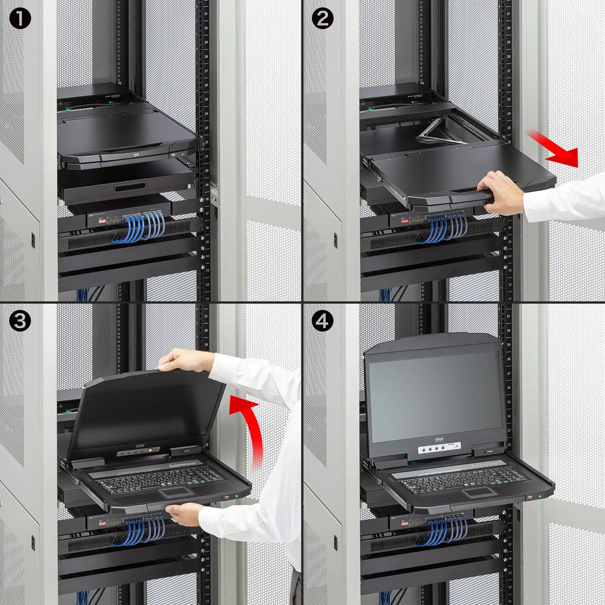 USB/VGA compatible slide LCD console drawer SW-KVMVDR