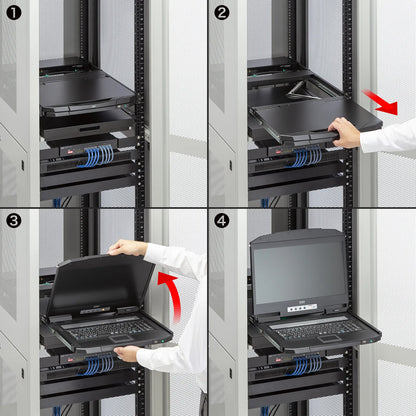 USB/VGA compatible slide LCD console drawer SW-KVMVDR