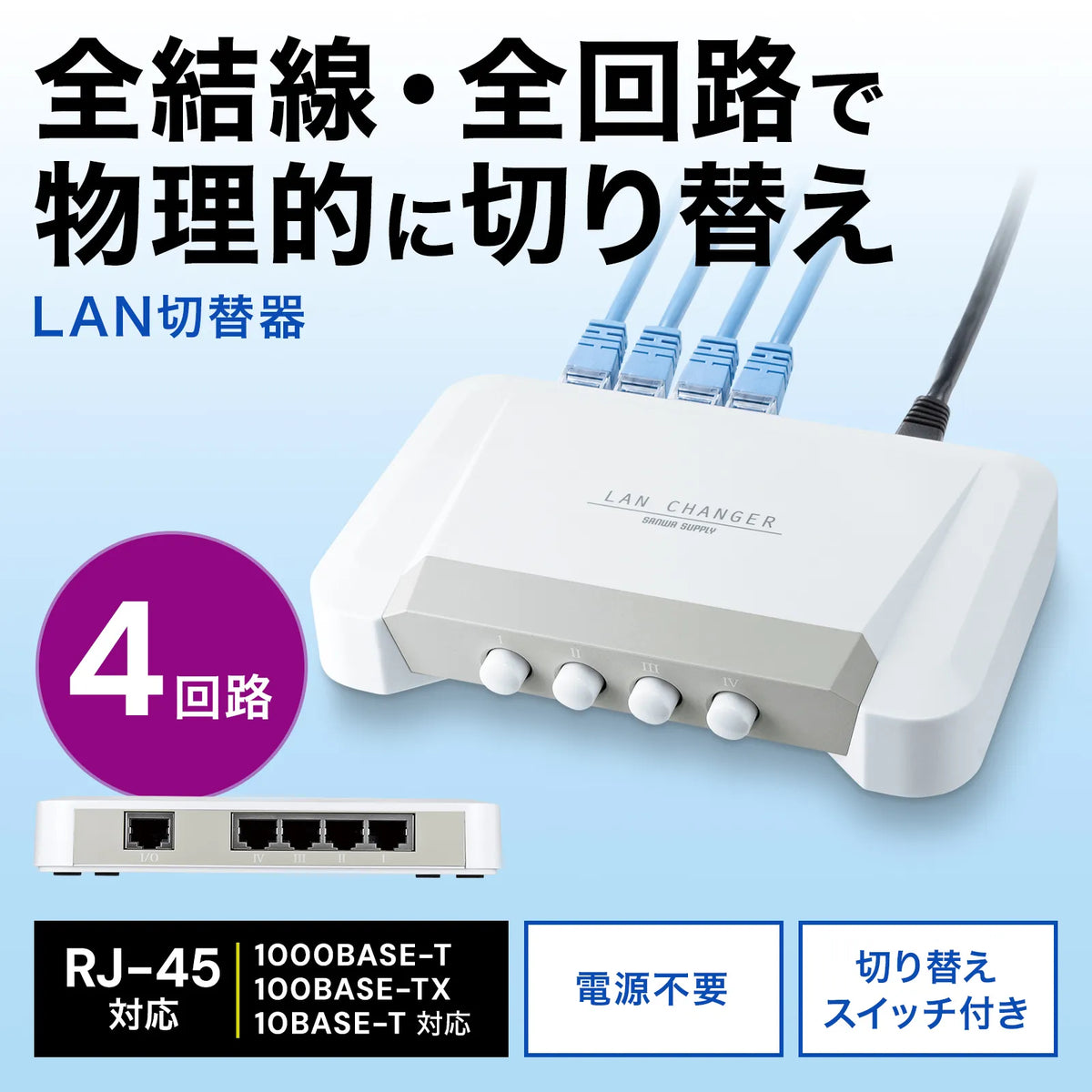 LAN Switch (4 circuits) SW-LAN41